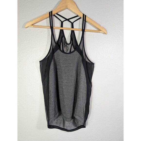 Lululemon Run Off Route Tank Top Black Mesh Size Small/Medium - Picture 7 of 10